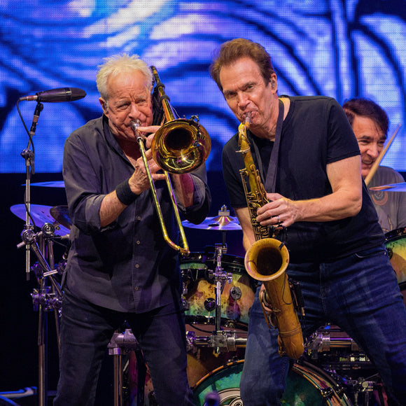 Jimmy Pankow and Ray Herrmann of Chicago. ©2023 Steve Ziegelmeyer