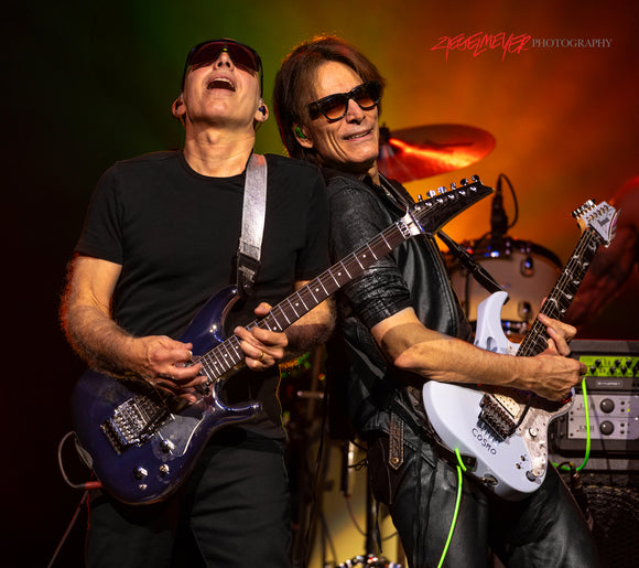 Joe Satriani and Steve Vai. ©2024 Steve Ziegelmeyer