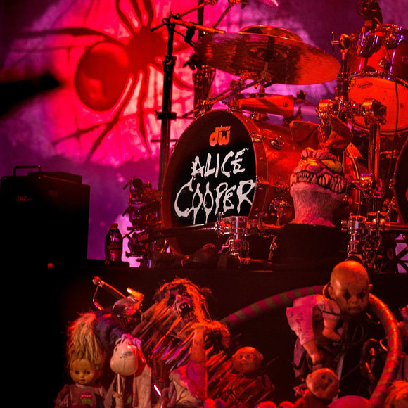 Alice Cooper drums. ©2018 Steve Ziegelmeyer
