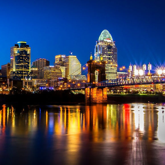 Cincinnati skyline, panorama. ©2012 Steve Ziegelmeyer