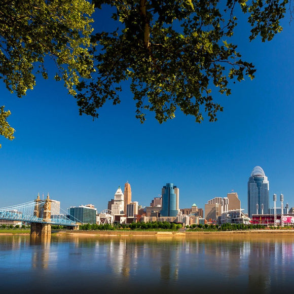 Cincinnati skyline, daytime. ©2014 Steve Ziegelmeyer