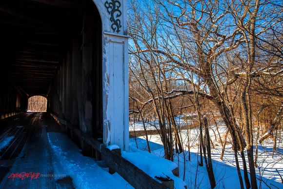 Forsythe Mill covered bridge. Rush County, Indiana. ©2015 Steve Ziegelmeyer