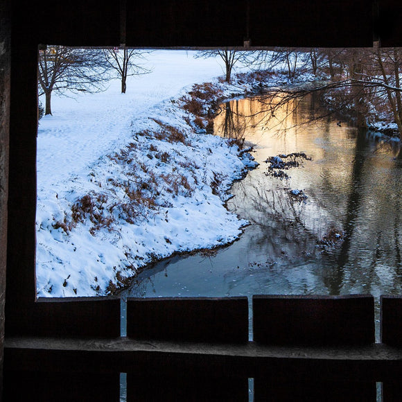 Window of covered bridge. Lynchburg, Ohio. ©2013 Steve Ziegelmeyer