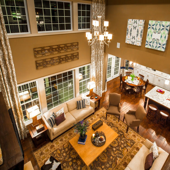 Great room and dining room view. Mary Cook & Associates. ©2012 Steve Ziegelmeyer