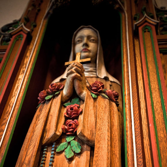 Virgin Mary statue. St Cecilia Church, Oakley, Ohio. ©2010 Steve Ziegelmeyer