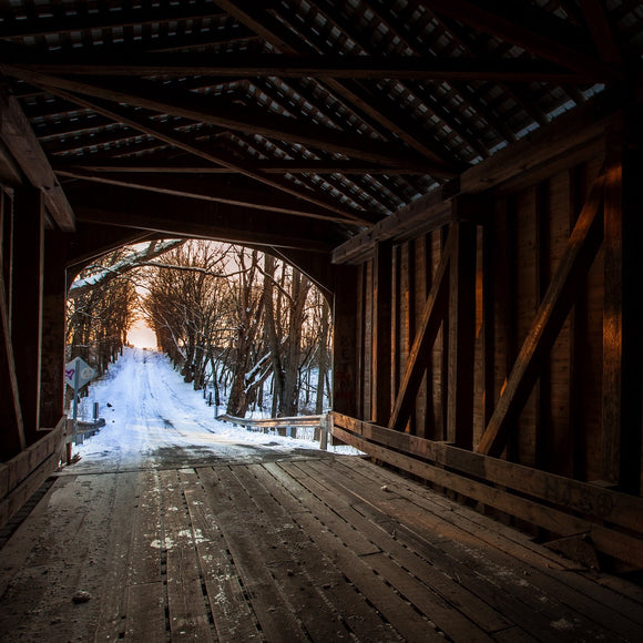 Norris Ford covered bridge. Rush County, Indiana. ©2015 Steve Ziegelmeyer