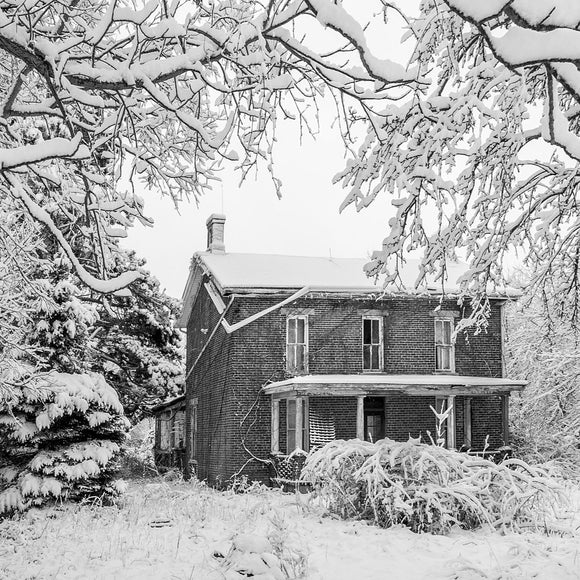 Farmhouse in the snow. ©2014 Steve Ziegelmeyer