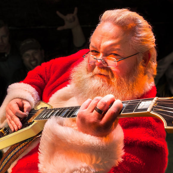 Santa Claus playing electric guitar. ©2015 Steve Ziegelmeyer