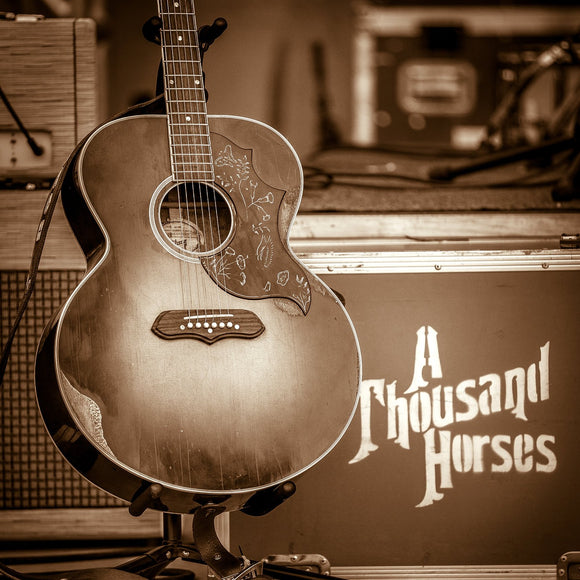 A Thousand Horses guitar. ©2014 Steve Ziegelmeyer