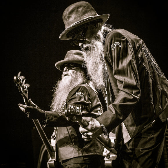 Dusty Hill and Billy Gibbons of ZZ Top. ©2012 Steve Ziegelmeyer