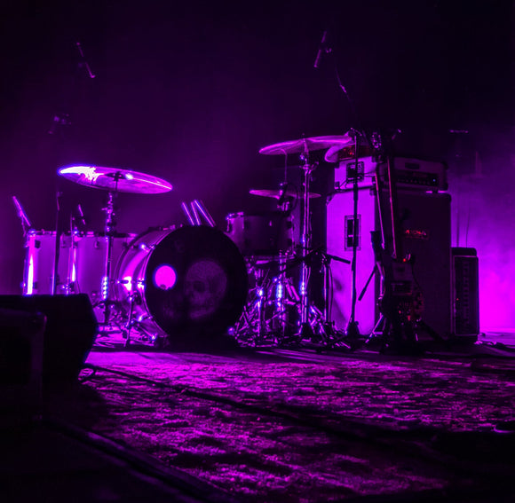 Cully Symington's drumkit. Afghan Whigs ©2012 Steve Ziegelmeyer