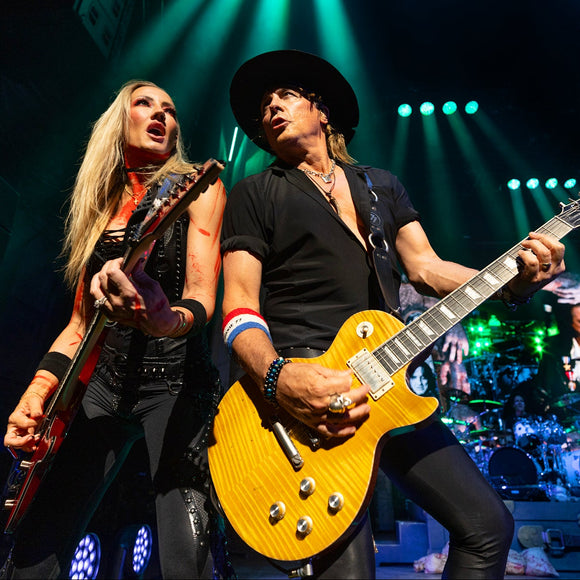 Nita Strauss and Ryan Roxie of Alice Cooper. ©2025 Steve Ziegelmeyer
