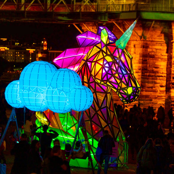BLINK. Smale Park, Cincinnati, Oh. Installation by Curious Form. ©2026 Steve Ziegelmeyer