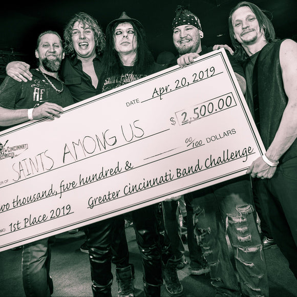 Saints Among Us. Winners check. ©2019 Steve Ziegelmeyer