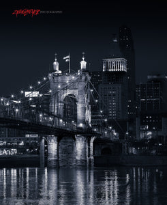 John R. Roebling Bridge. Cincinnati, Ohio. ©2023 Steve Ziegelmeyer