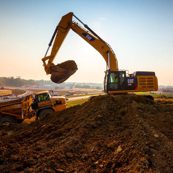 Backhoe excavating. ©2013 Steve Ziegelmeyer