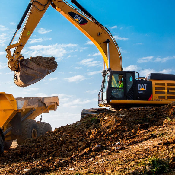 Backhoe excavating. ©2013 Steve Ziegelmeyer