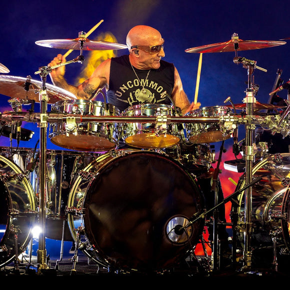 Kenny Aronoff with Sammy Hagar. Best Of All Worlds tour. ©2024 Steve Ziegelmeyer