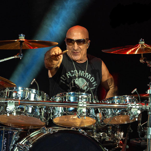 Kenny Aronoff with Sammy Hagar. Best Of All Worlds tour. ©2024 Steve Ziegelmeyer