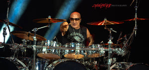 Kenny Aronoff with Sammy Hagar. Best Of All Worlds tour. ©2024 Steve Ziegelmeyer