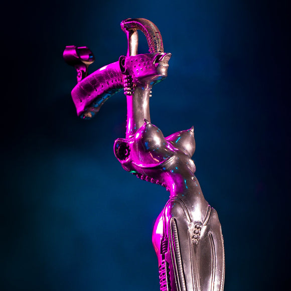 Korn mic stand by H.R. Giger. ©2016 Steve Ziegelmeyer
