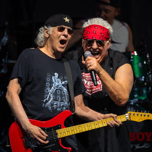 Paul & Dean and Mike Reno of Loverboy. ©2024 Steve Ziegelmeyer