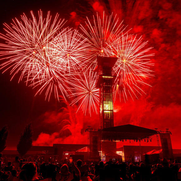 Red, White and Blue Ash. Cincinnati, Ohio. ©2025 Steve Ziegelmeyer