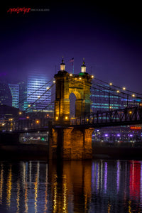 John R. Roebling Bridge. Cincinnati, Ohio. ©2014 Steve Ziegelmeyer