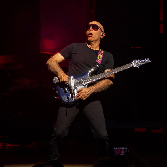 Joe Satriani with Sammy Hagar on the Best Of All Worlds Tour. ©2024 Steve Ziegelmeyer