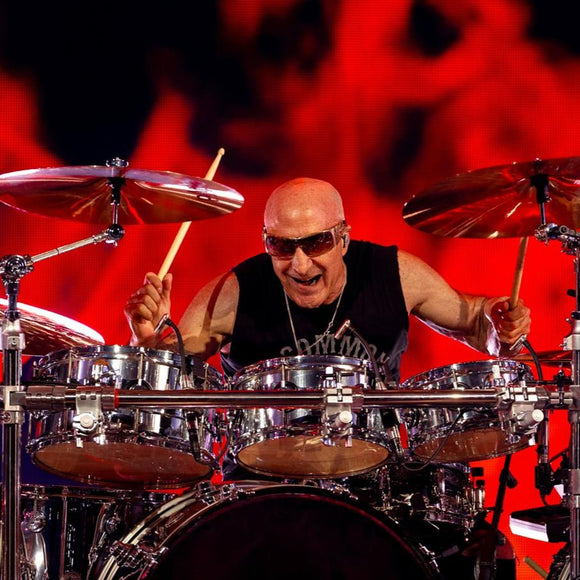 Kenny Aronoff with Sammy Hagar. Best Of All Worlds tour. ©2024 Steve Ziegelmeyer