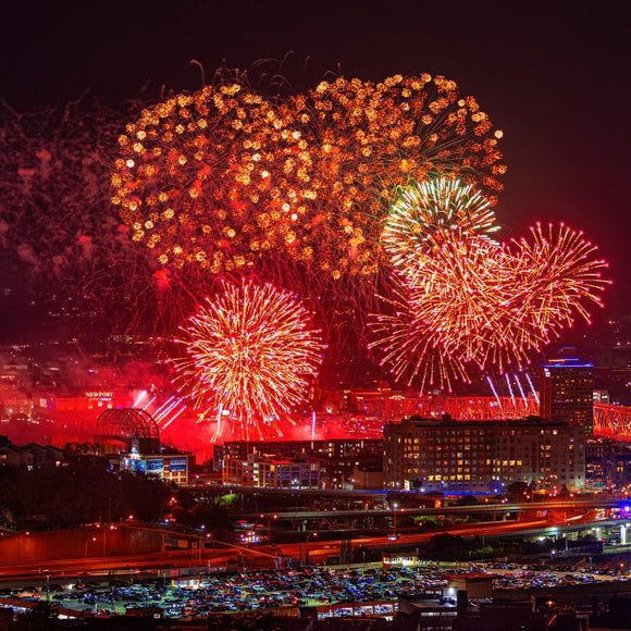 Riverfest 2023 fireworks. ©2023 Steve Ziegelmeyer
