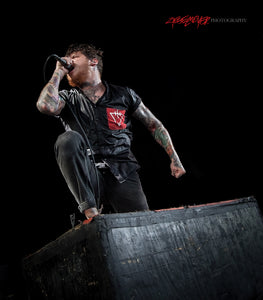 The Devil Wears Prada, Mike Hranica. ©2012 Steve Ziegelmeyer
