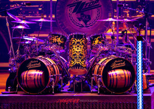 Frank Beard's drums. ZZ Top. ©2023 Steve Ziegelmeyer