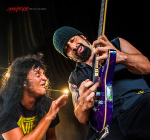 Anthrax. Joey Belladonna & Rob Caggiano. ©2015 Steve Ziegelmeyer