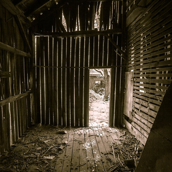 Barn interior. Black & White. ©2009 Steve Ziegelmeyer