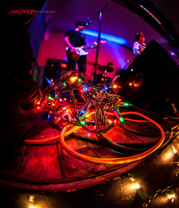 Christmas lights on stage. ©2013 Steve Ziegelmeyer