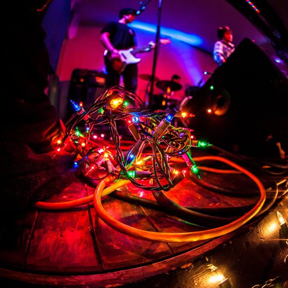 Christmas lights on stage. ©2013 Steve Ziegelmeyer