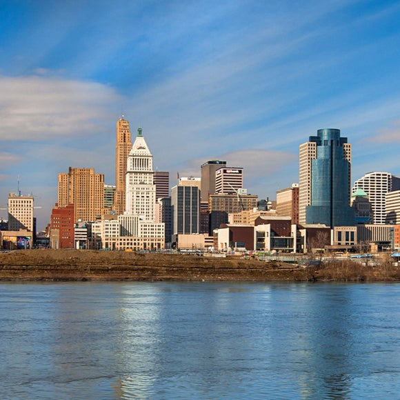 Cincinnati skyline, daytime. ©2014 Steve Ziegelmeyer