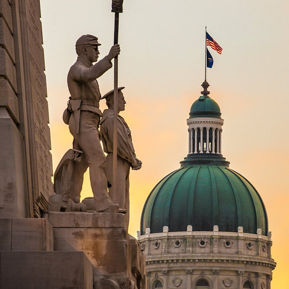 Civil War Memorial. Indianapolis, Indiana. ©2014 Steve Ziegelmeyer