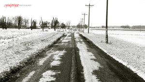 Snow covered country road. ©2015 Steve Ziegelmeyer
