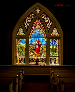 Crittenden Christian Church stained glass. Crittenden, Kentucky. ©2016 Steve Ziegelmeyer