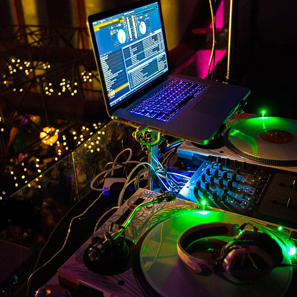 DJ equipment at party. ©2012 Steve Ziegelmeyer