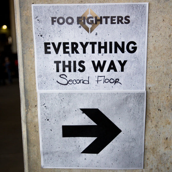 Foo Fighters backstage sign. ©2017  Steve Ziegelmeyer