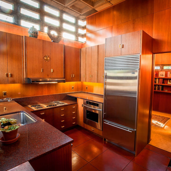 Frank Lloyd Wright house kitchen. Amberly Village, Ohio. ©2013 Steve Z ...