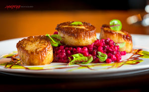 Scallops entree. Gaslight Bar & Grill. ©2018 Steve Ziegelmeyer