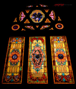 Grace United Methodist Church stained glass. Blanchester, Ohio. ©2009 Steve Ziegelmeyer
