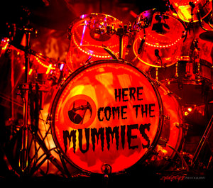 Here Come The Mummies drums. ©2017 Steve Ziegelmeyer