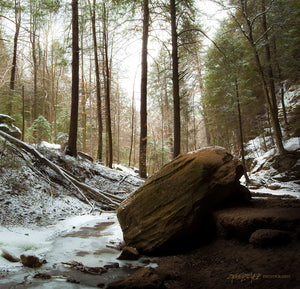 Hocking Hills in winter. Hocking Hills, Ohio. ©2014 Steve Ziegelmeyer