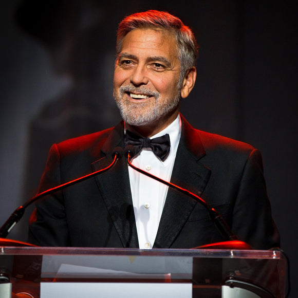 George Clooney receiving The International Freedom Conductor Award. ©2021 Steve Ziegelmeyer