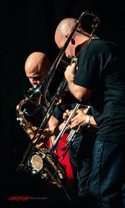 Jason Mraz horn section. ©2012 Steve Ziegelmeyer